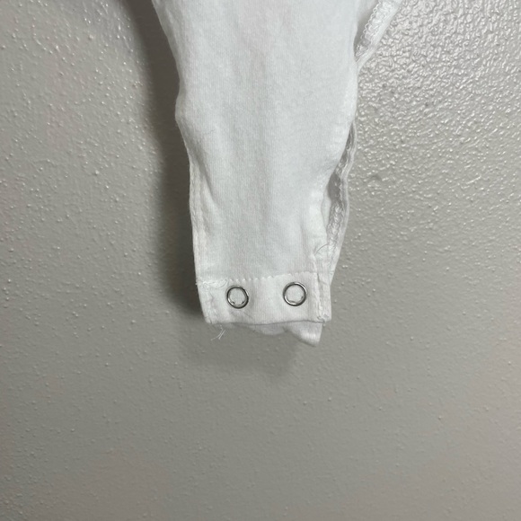 White cotton bodysuit - Picture 3 of 7